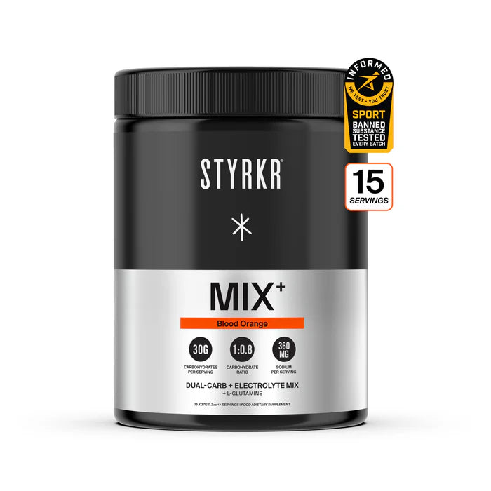 STYRKR MIX+ Dual-Carb & Elektrolyte Mix Performance Drink Powder for Endurance