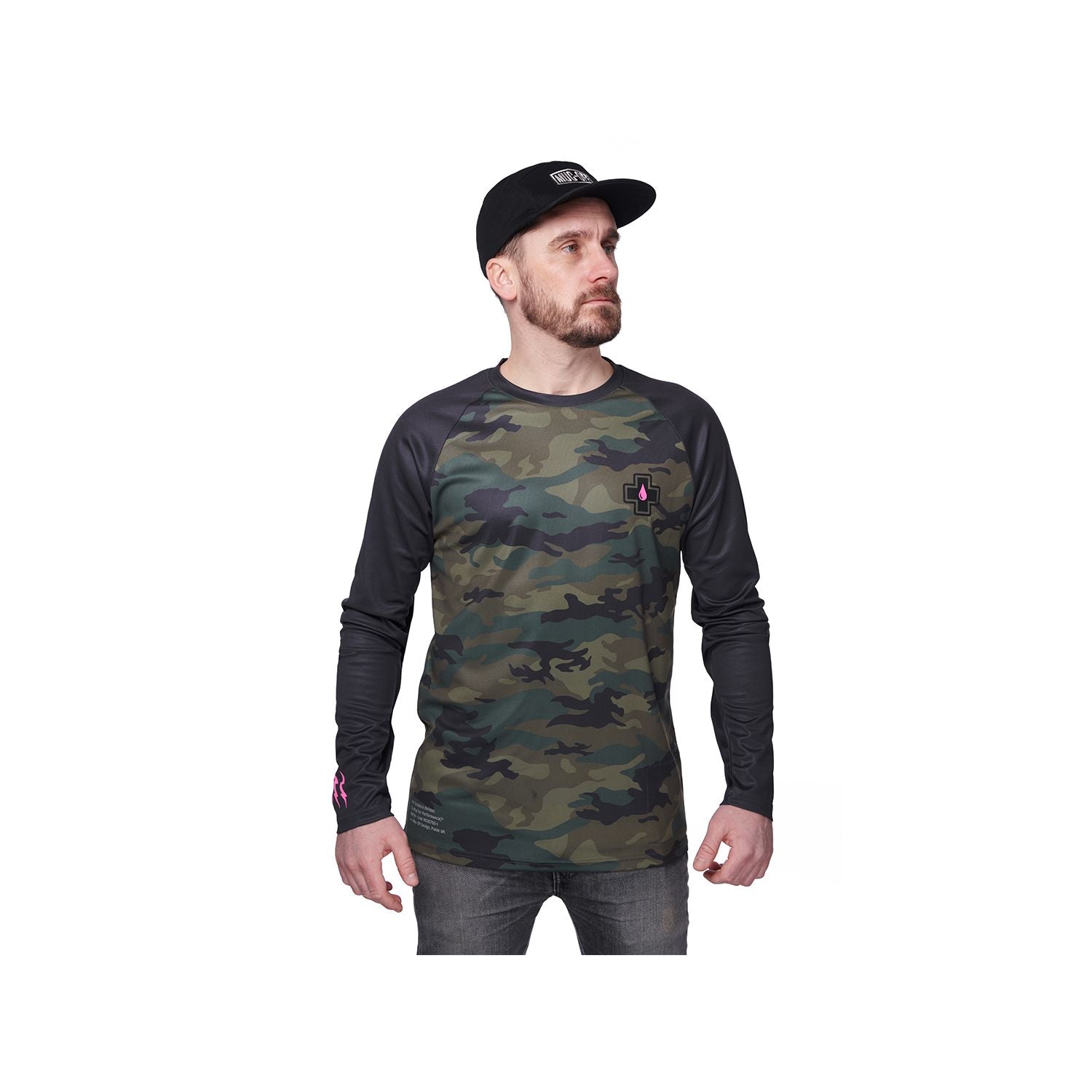 Muc-Off Muc Off Premium Long Sleeve Riders Jersey, Camo Muc Off
