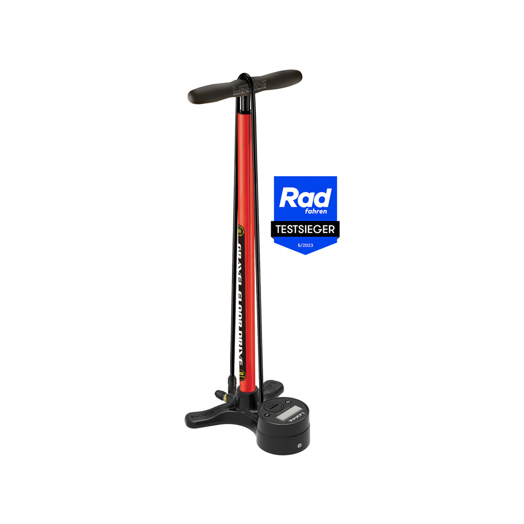 LEZYNE Gravel Digital Standluftpumpe – Präzision für Gravelbikes & Tubeless-Reifen