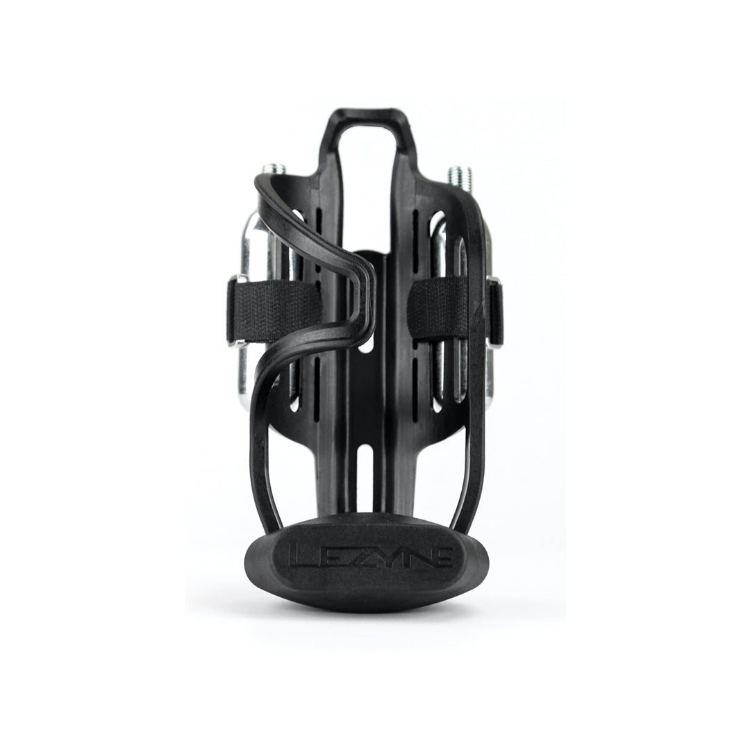 LEZYNE Tubeless Flow Flaschenhalter mit Werkzeug & CO2-Kit – seitliche Entnahme