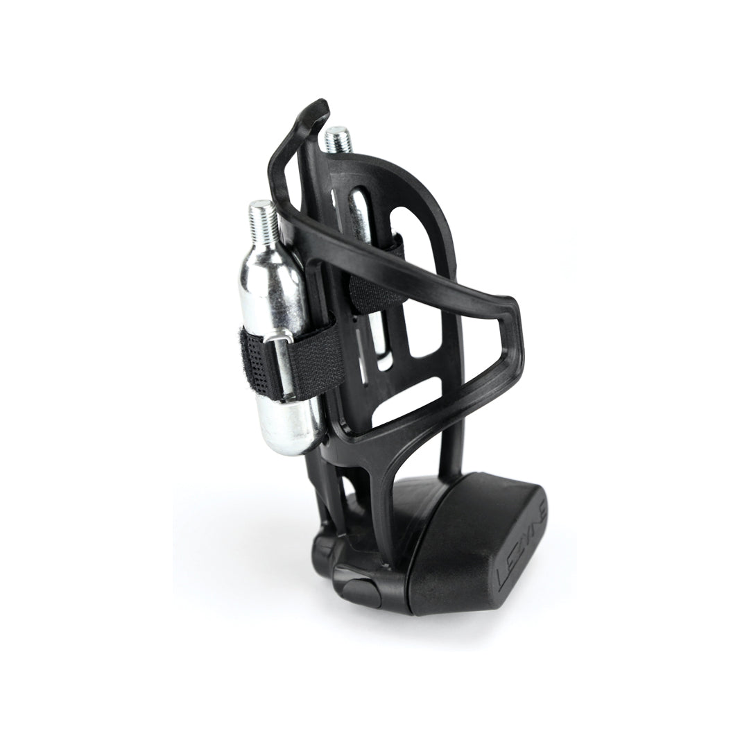 LEZYNE Tubeless Flow Flaschenhalter mit Werkzeug & CO2-Kit – seitliche Entnahme