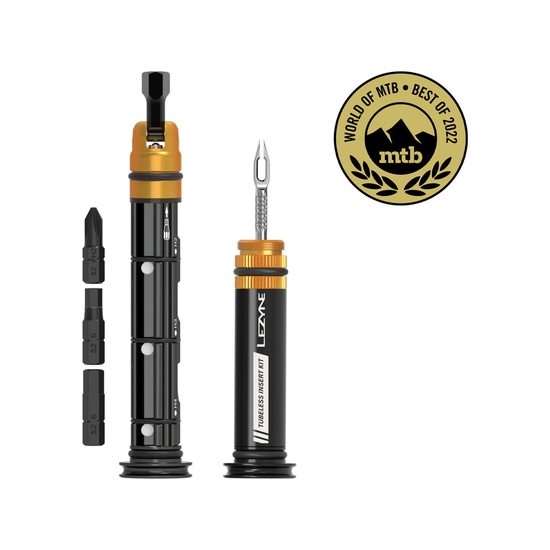 LEZYNE Barplug Dual Insert Kit – Tubeless & Multi-Tool für unsichtbare MTB-Reparaturen