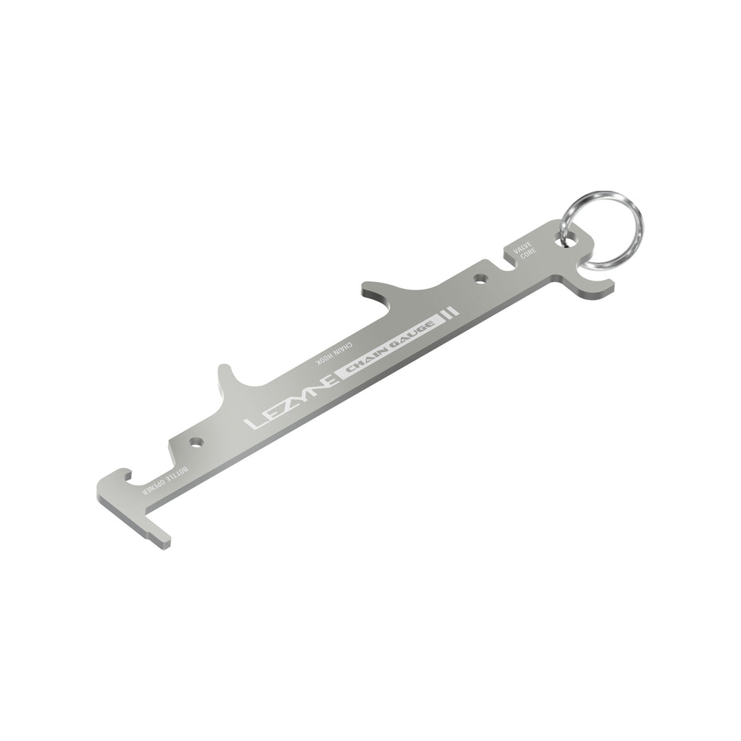 LEZYNE Kettenmesslehre Chain Gauge Edelstahl – Multifunktions Kettenprüfer