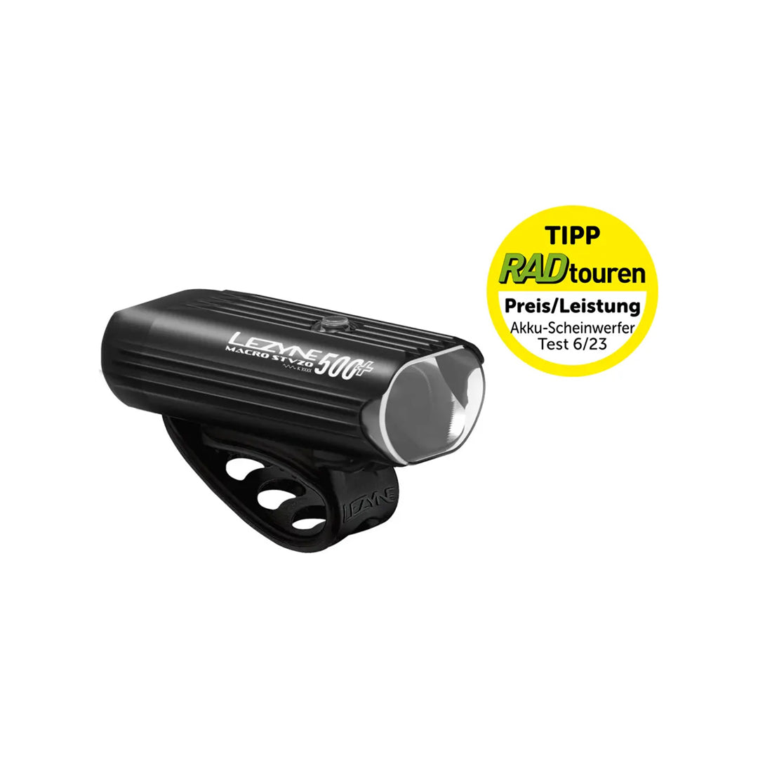 LEZYNE MACRO STVZO 500+ WEISSES LICHT SCHWARZ, Y17