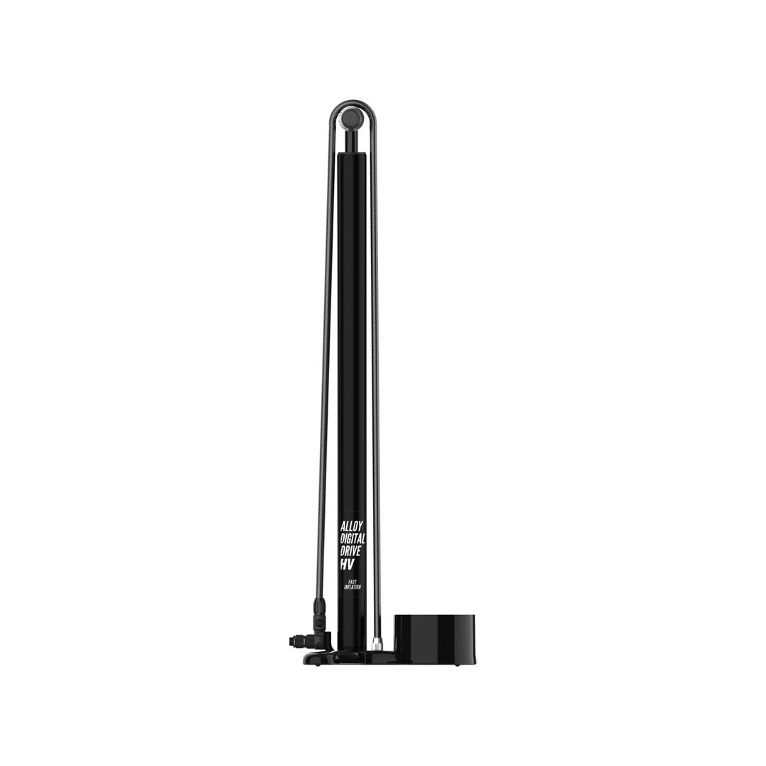 LEZYNE Alloy HV Digital Drive 3.5 Standpumpe mit Digitalmanometer – Hochvolumen, CNC-Aluminium