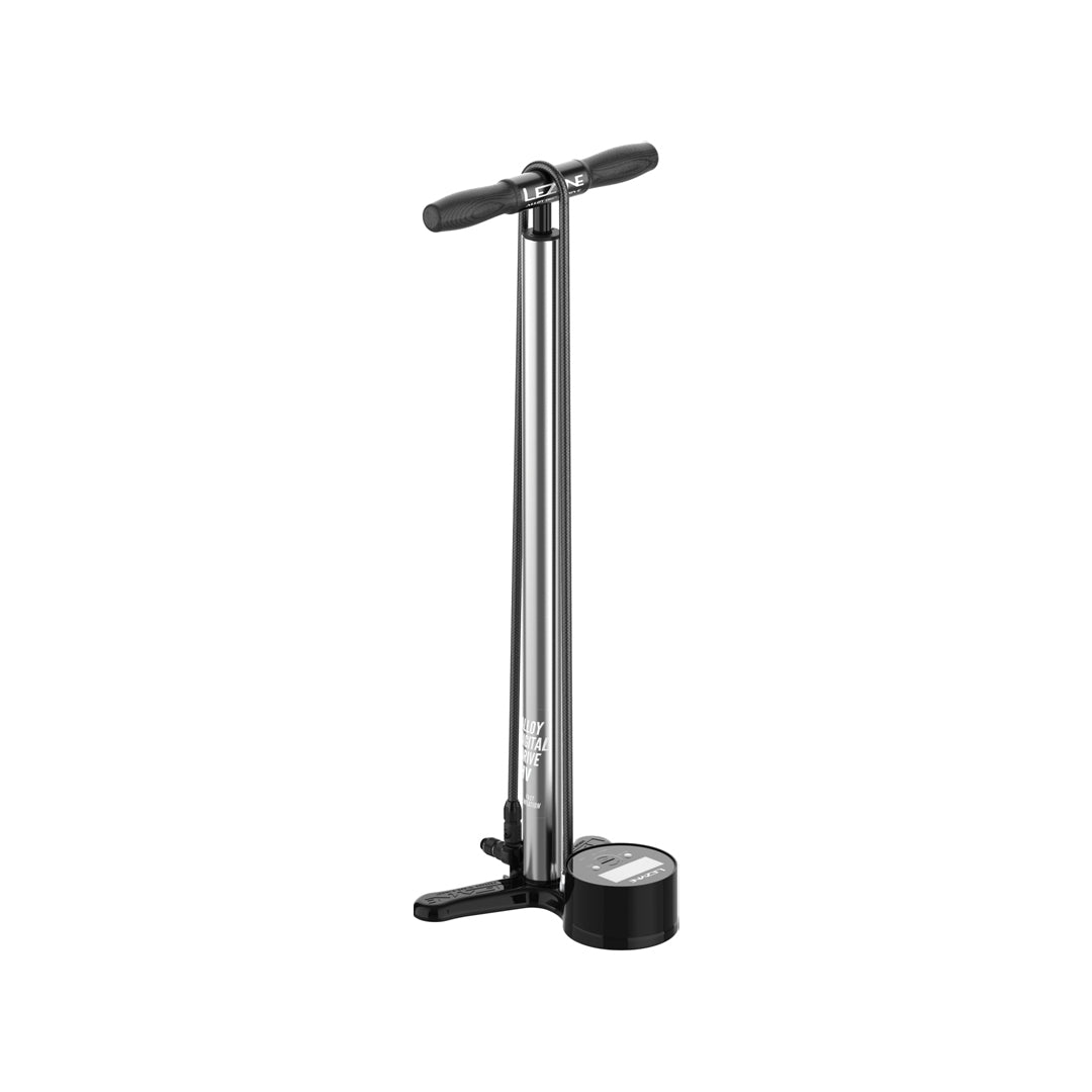 LEZYNE Alloy HV Digital Drive 3.5 Standpumpe mit Digitalmanometer – Hochvolumen, CNC-Aluminium