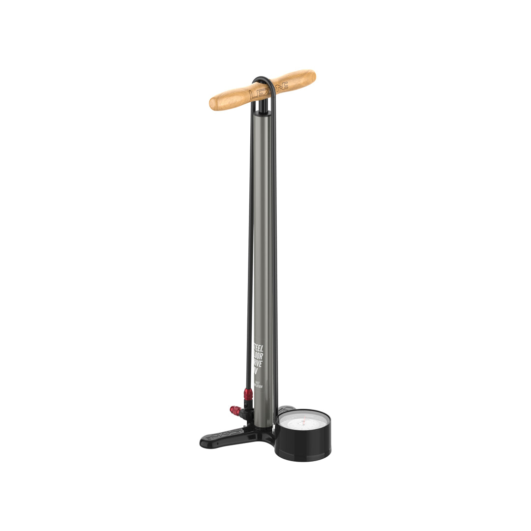 LEZYNE Standluftpumpe Steel HV Floor Drive mit Manometer