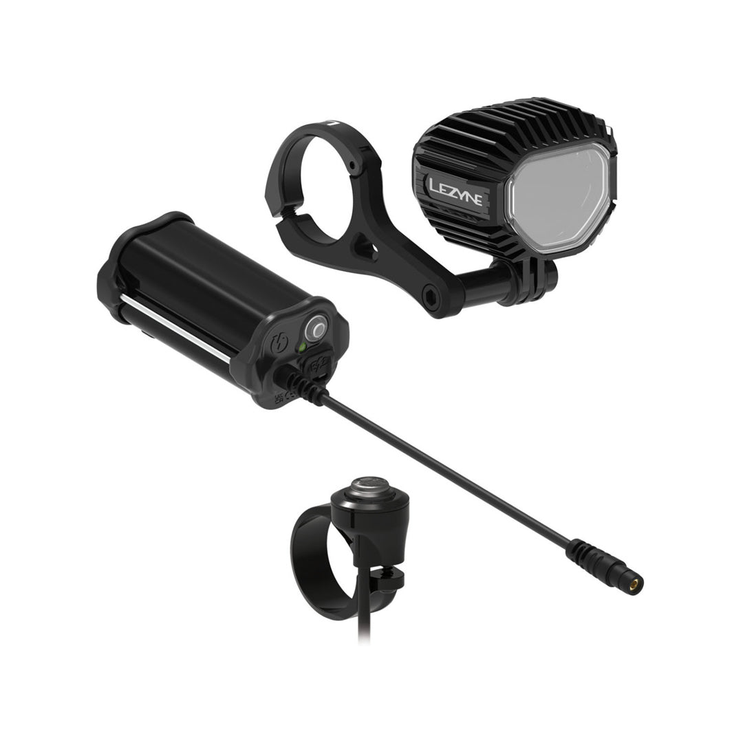 LEZYNE SUPER HB STVZO P1350+ LOADED KIT, WEISSES LICHT SCHWARZ, Y18