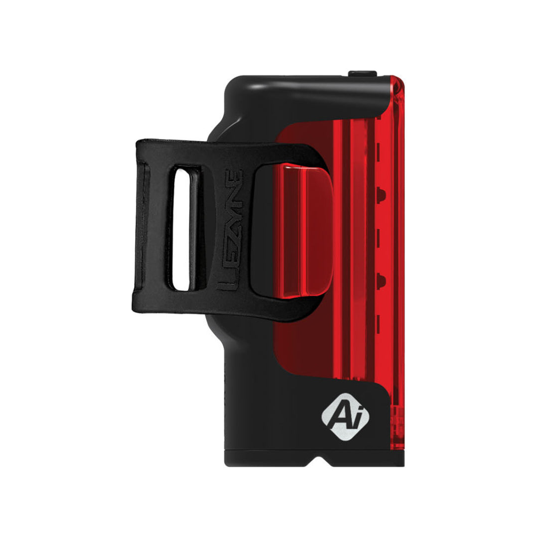 LEZYNE STRIP+ STVZO AI ALERT ROTES LICHT SCHWARZ, Y18