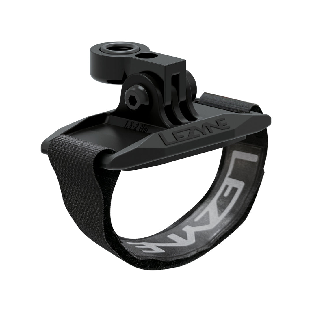 LEZYNE LED-HELMHALTERUNG GOPRO,SCHWARZ SCHWARZ, ENTHÄLT LED ADAPTER (BEFESTIGUNGSSCHRAUBE, ADAPTER, O-RING)