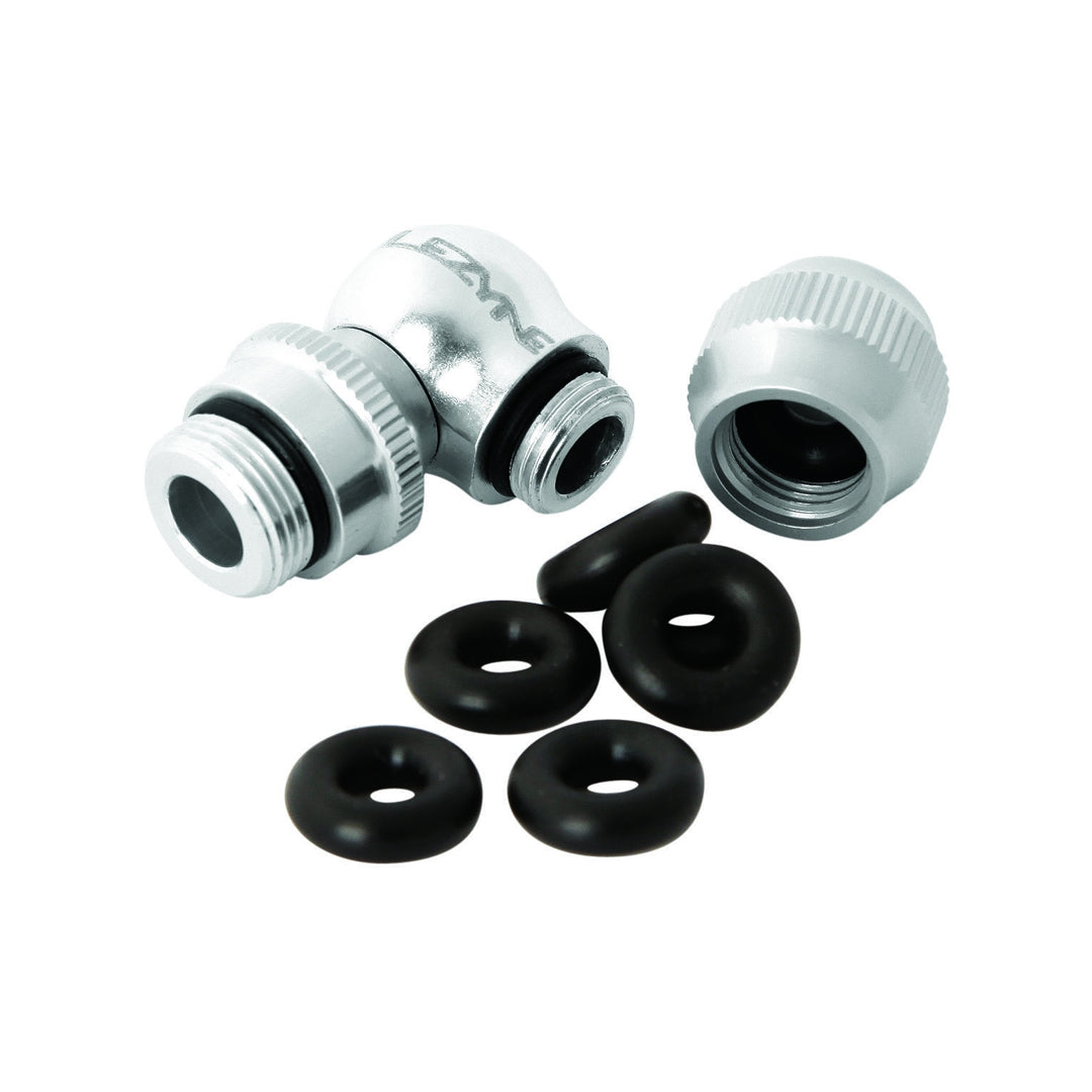 LEZYNE Slip Fit Chuck Adapter Silber – CNC Aluminium Presta-Adapter