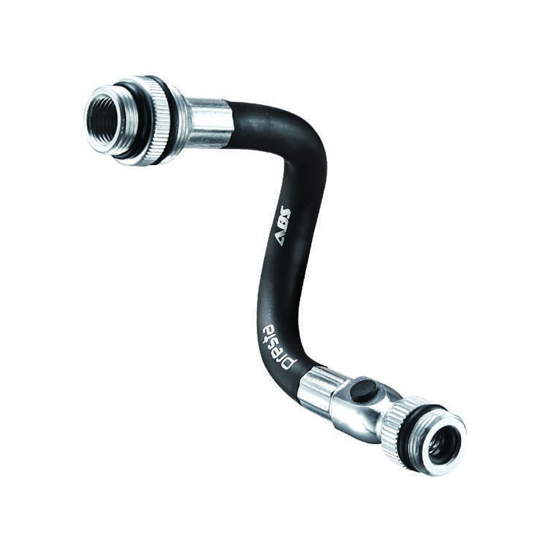 Lezyne ABS Flex Hose Ventilschlauch Presta/Schrader für Handpumpen schwarz/silber