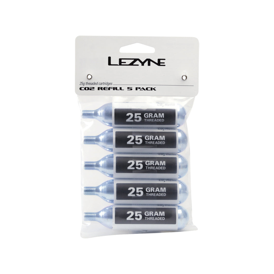 LEZYNE CO2 ERSATZKARTUSCHEN SILBER 25G, 5STK.