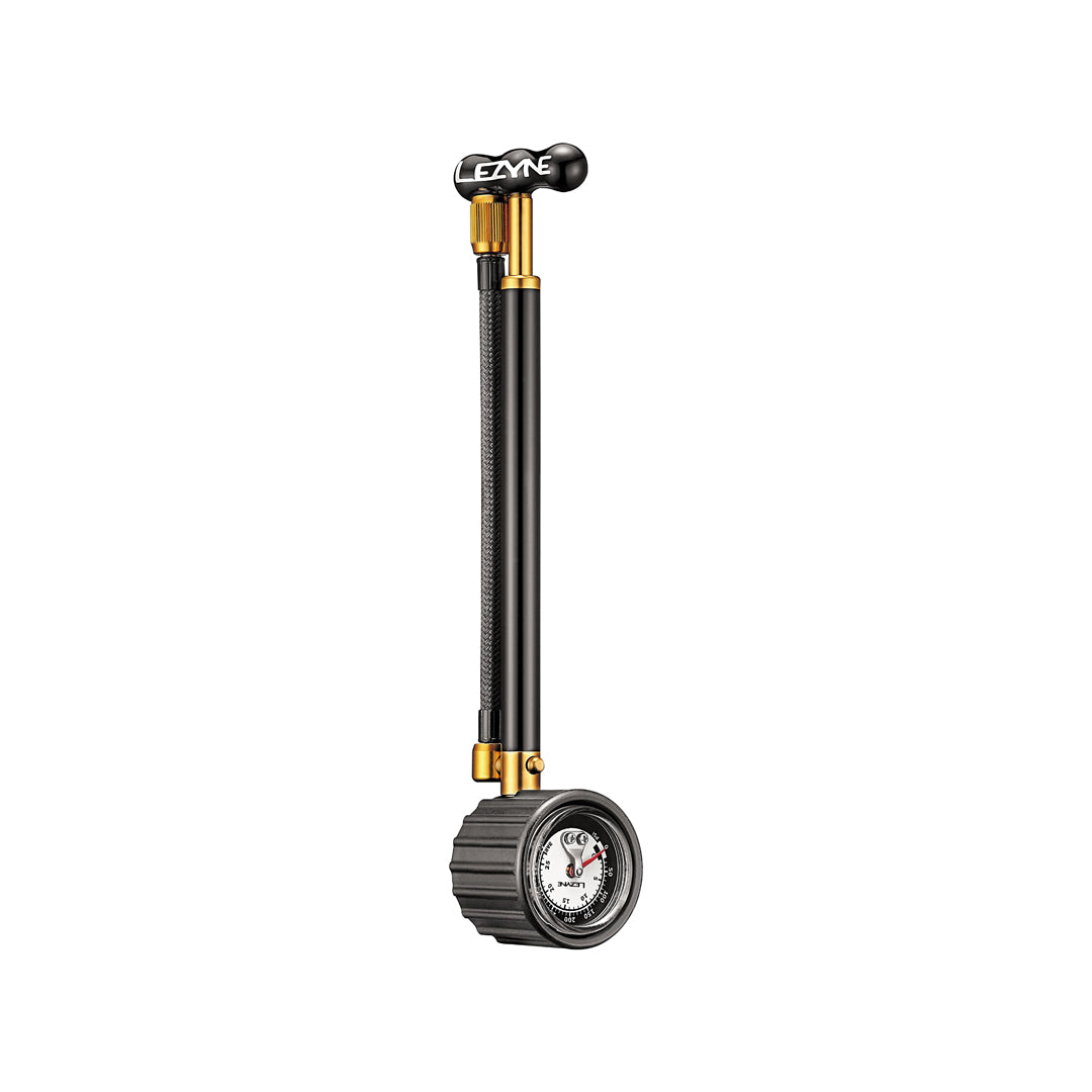 LEZYNE MINIPUMPE SHOCK DRIVE SCHWARZ-GOLD 400PSI