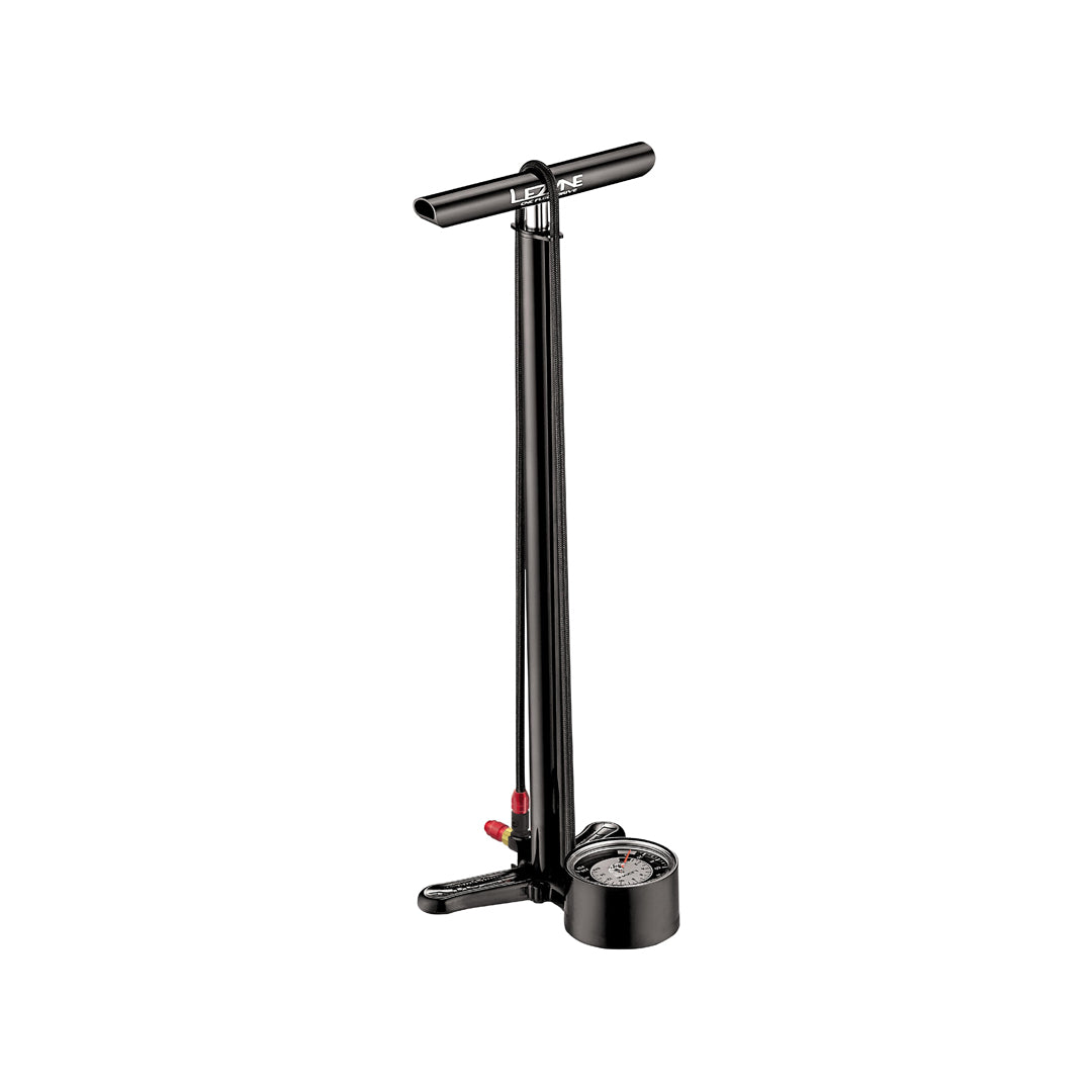 LEZYNE CNC HP Floor Drive Standpumpe – Hochpräzise Profi-Fahrradpumpe aus Aluminium