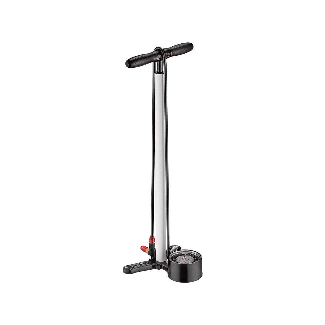 LEZYNE Classic HP Floor Drive Standluftpumpe mit 3,5" Manometer und Holzgriff
