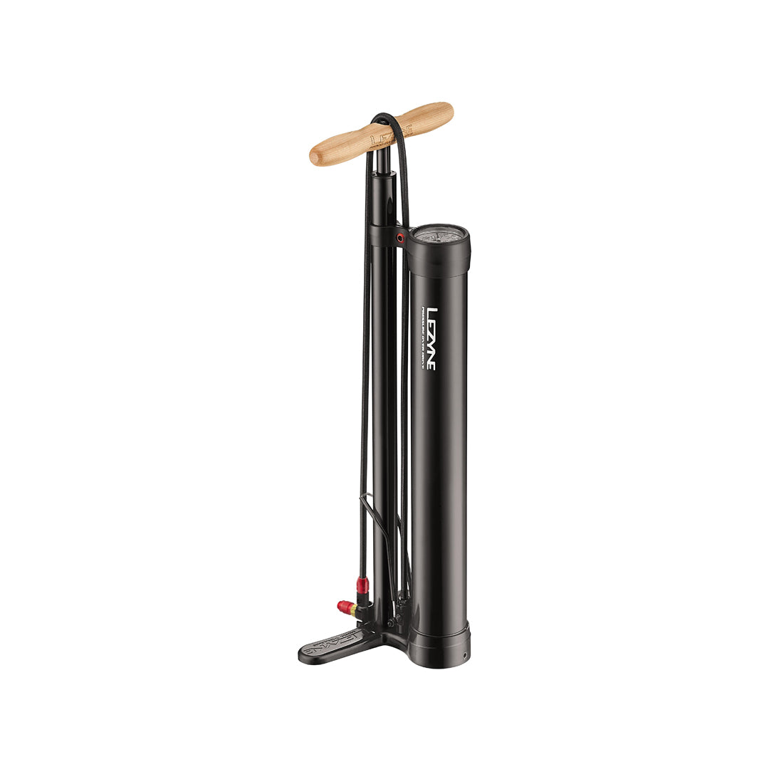 LEZYNE Standluftpumpe Pressure Over Drive schwarz-glänzend 220 PSI