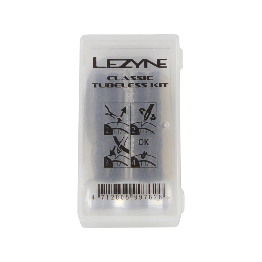Lezyne Classic Tubeless Kit – Reifenreparaturset mit T-Griff-Werkzeug & 5 Stopfen