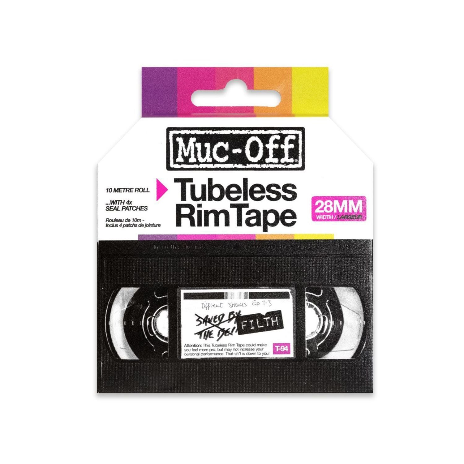 MUC-OFF Tubeless Felgenband 25 mm x 10 m – Hochleistungs-Rim Tape für luftdichte Versiegelung
