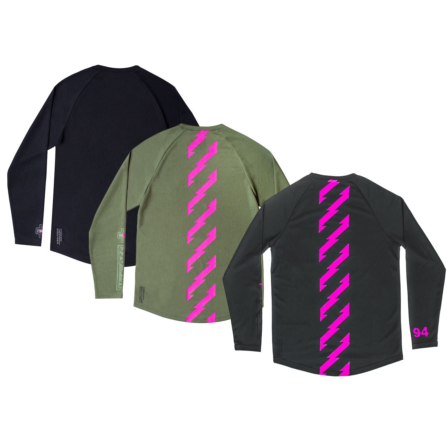 Muc-Off Muc Off Long Sleeve Riders Jersey, grau/pink