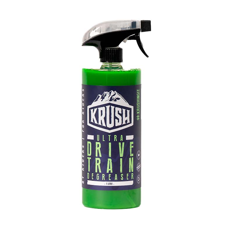 Krush Ultra Drivetrain Entfetter – Biologisch abbaubarer Zitrus-Reiniger für MTB-Antriebe