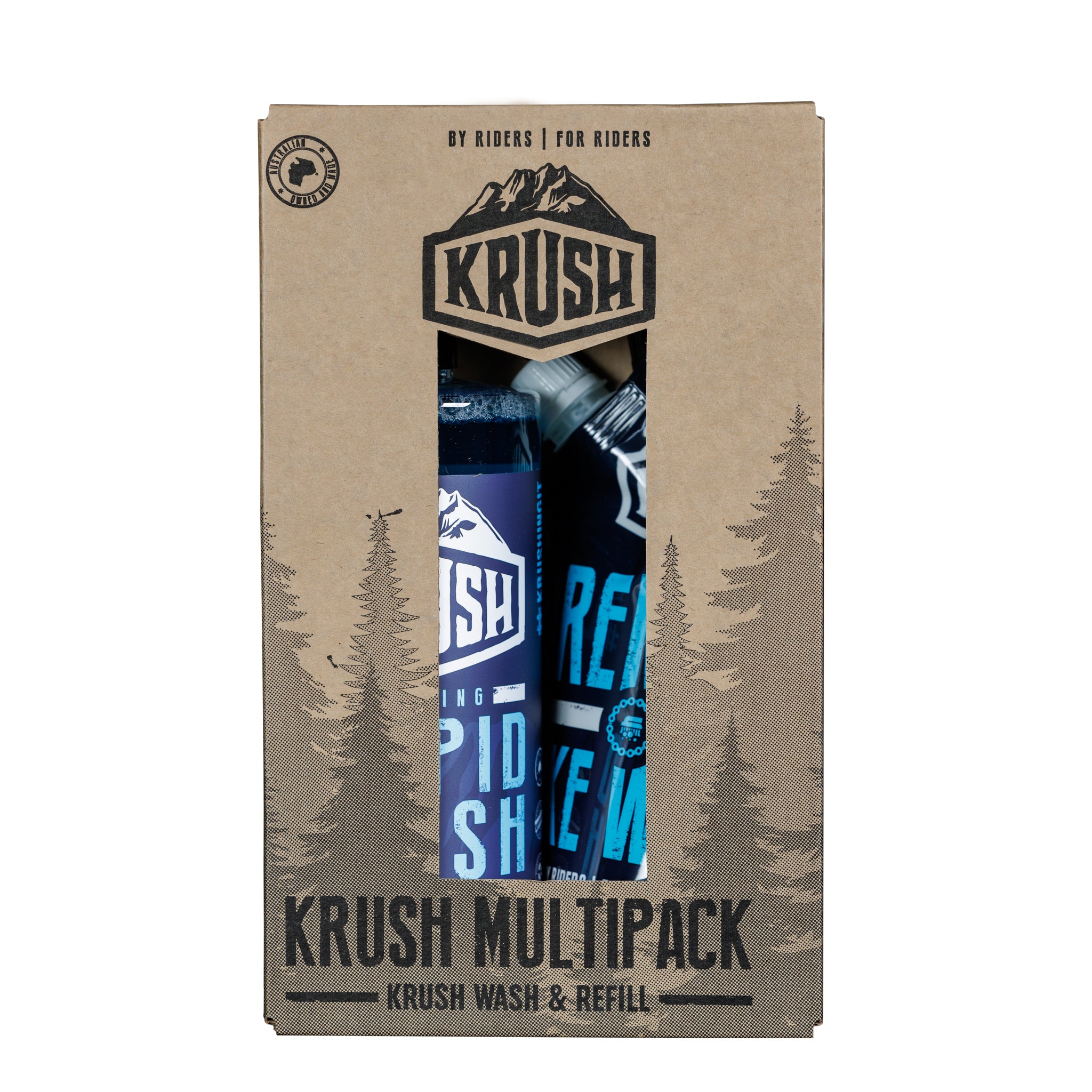Krush Multipack Wash & Refill – Nachhaltiges Fahrradreiniger-Set mit Nachfüllsystem