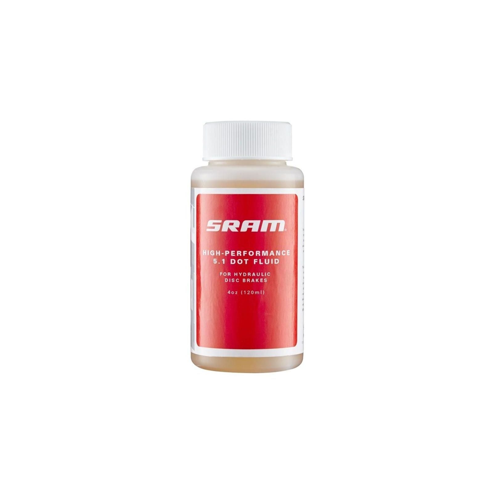 SRAM Bremsflüssigkeit DOT 5.1 – 120 ml Flasche, für hydraulische Scheibenbremsen