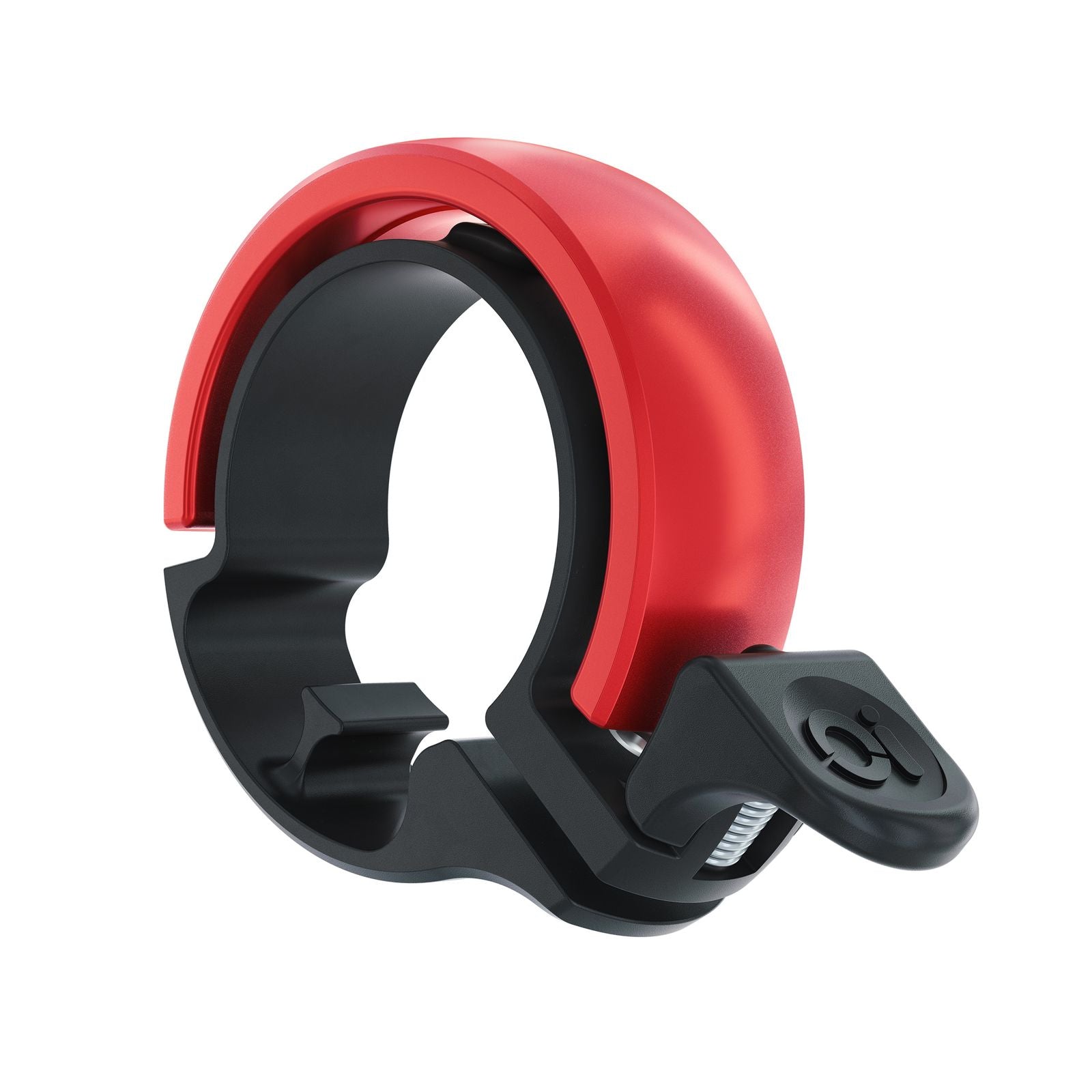 Knog Oi Classic Fahrradklingel – Farbe Schwarz/Rot