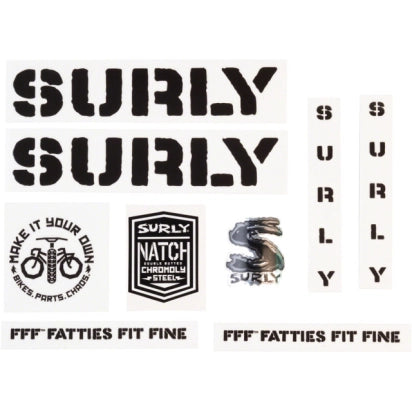 Surly OVERSPRAY Vinyl-Sticker Decal Set