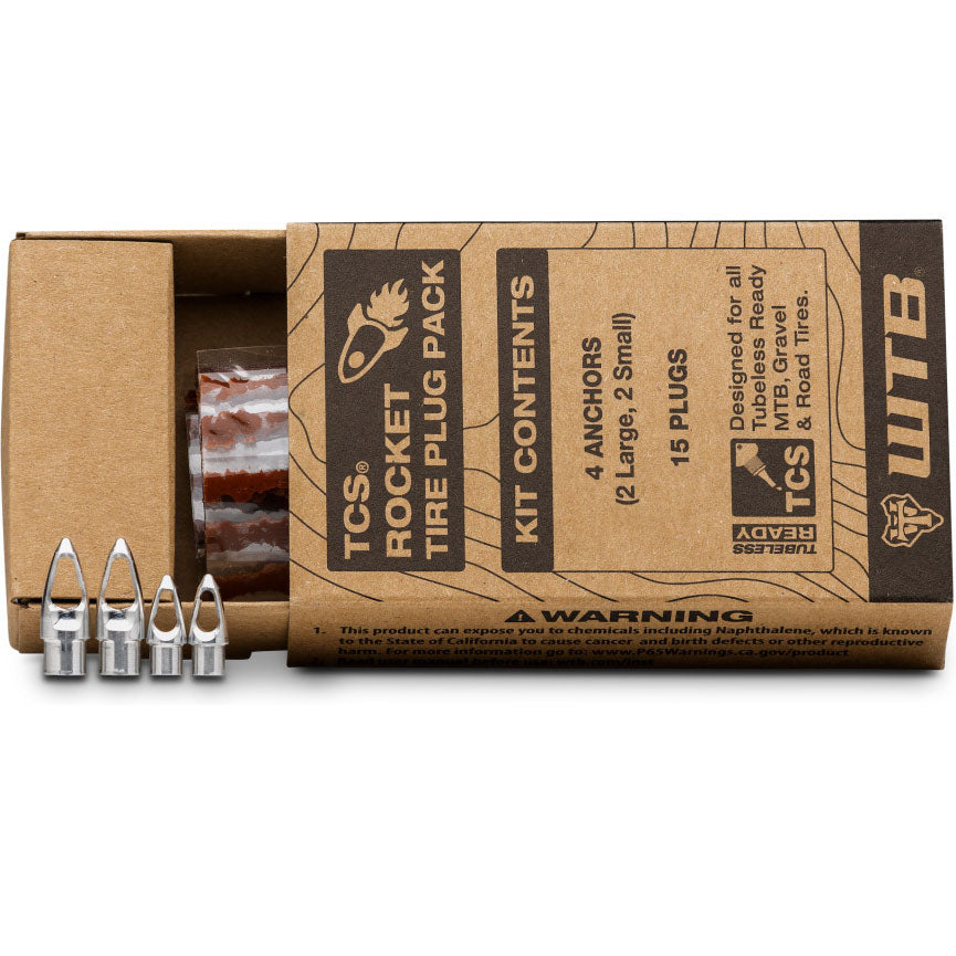 WTB Rocket Tire Plug Nachfüllpack – 15 Reifenstopfen & 4 Anker für Tubeless-Reifen