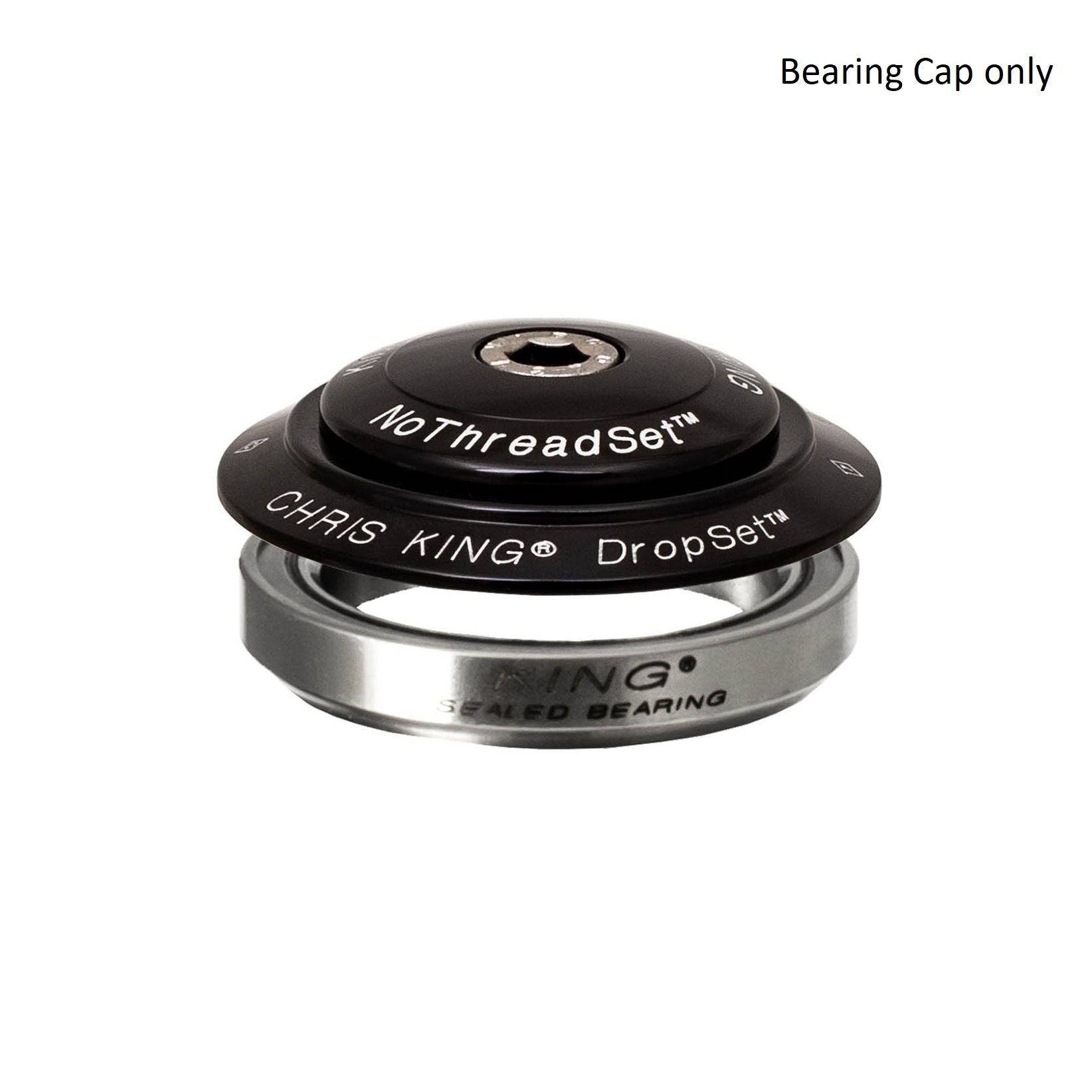 Chris King Bearing Cap Dropset 5, Griplock, black