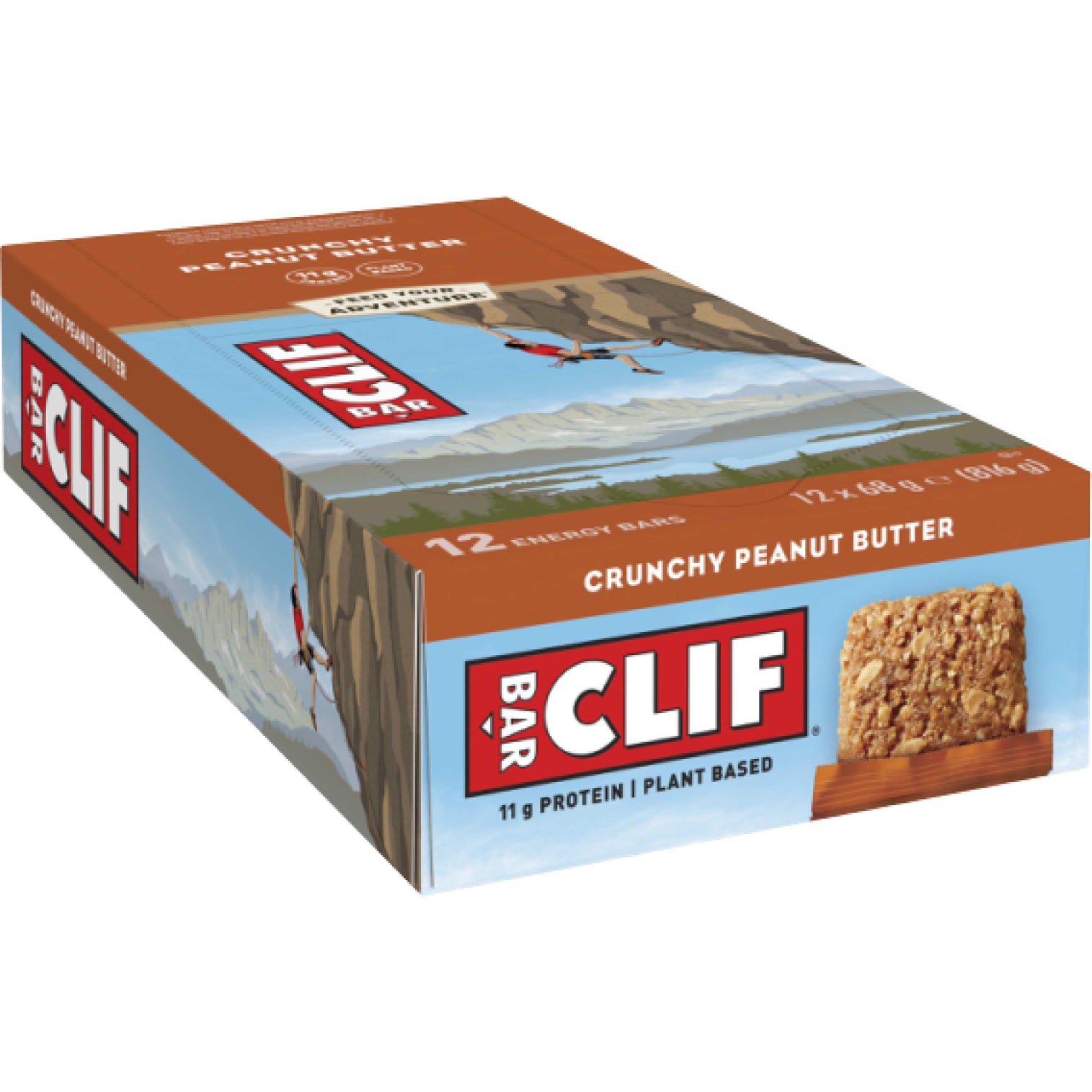 CLIF BAR ENERGIE-RIEGEL ERDNUSSBUTTER 68G JE RIEGEL 12 STÜCK IN VERPACKUNGSEINHEIT