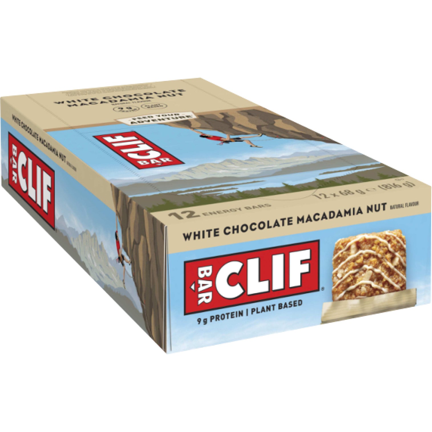 CLIF BAR ENERGIE-RIEGEL MACADAMIA-WEISS 68G JE RIEGEL 12 STÜCK IN VERPACKUNGSEINHEIT