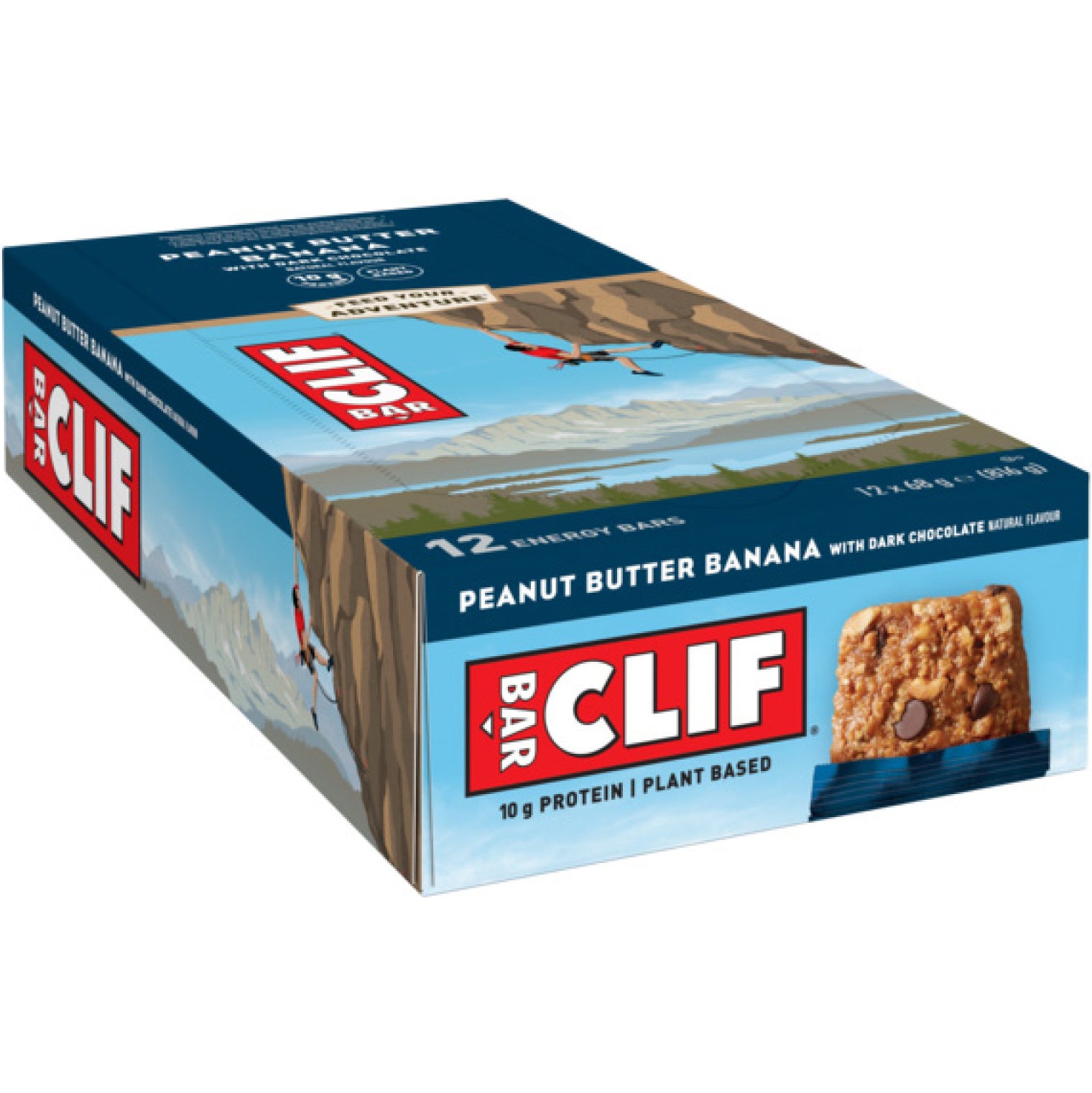 CLIF BAR ENERGIE-RIEGEL ERDNUSS-BANANE- SCHOKO, 68G JE RIEGEL 12 STÜCK IN VERPACKUNGSEINHEIT