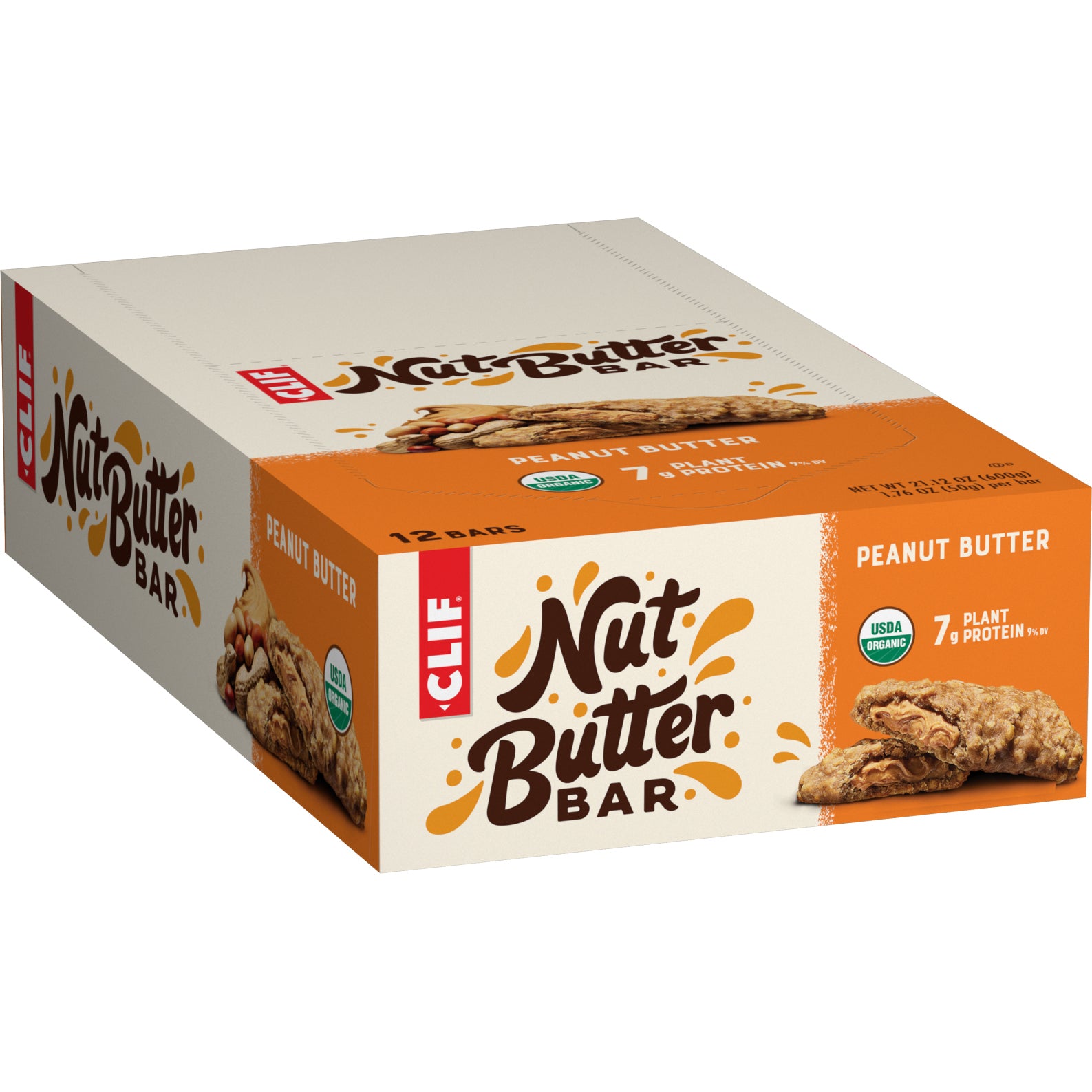 CLIF BAR NUT BUTTER FILLED RIEGEL ERDNUSSBUTTER, 50 G JE RIEGEL 12 STÜCK IN VERPACKUNGSEINHEIT