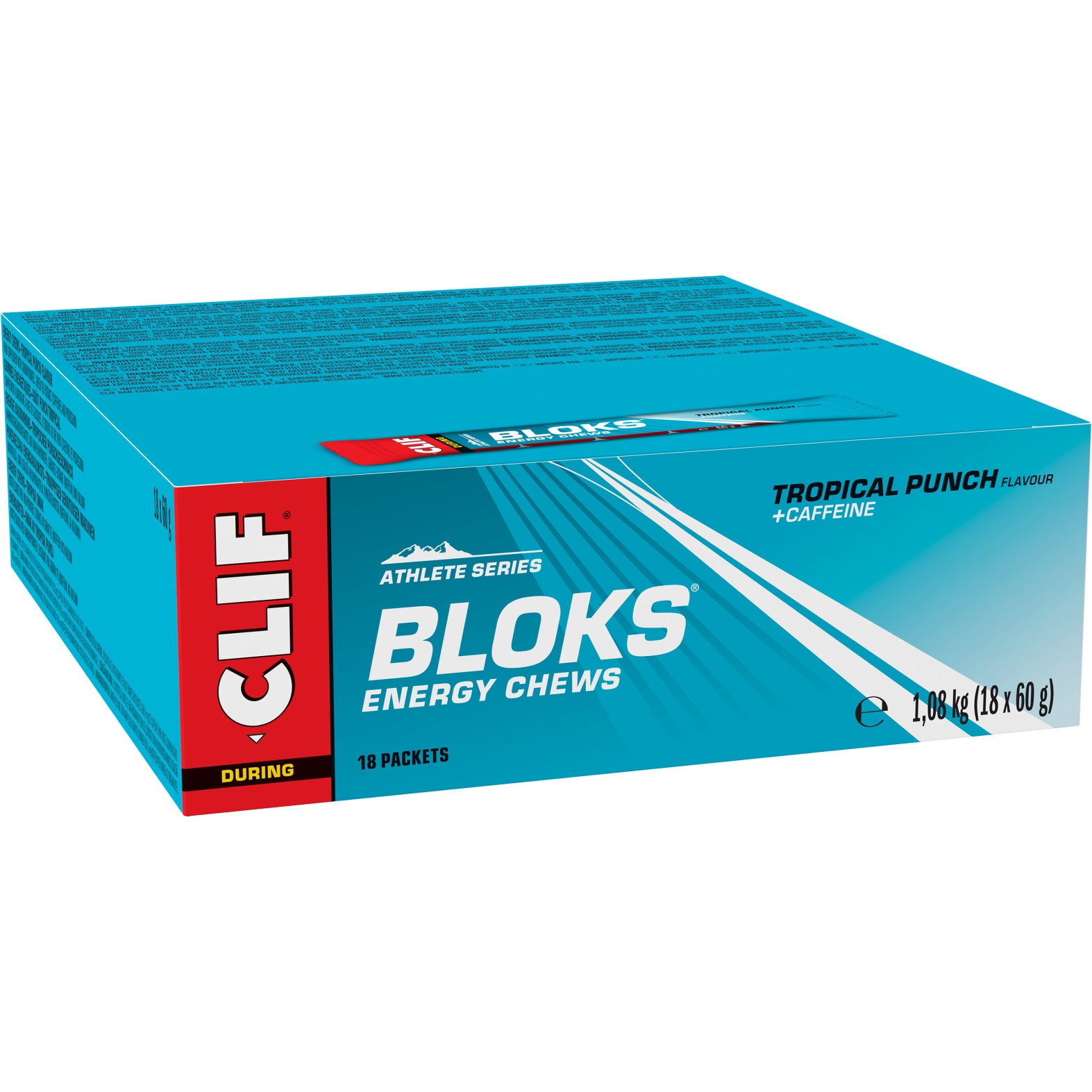 CLIF BLOKS TROPISCHE FRÜCHTE + KOFFEIN 18 STK