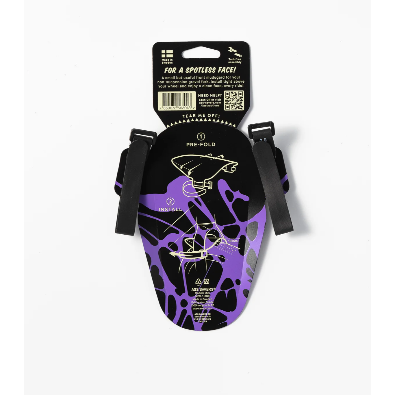 Ass Savers MFM-1-SPK Mudder Mini, Spritzschutz VR, squid