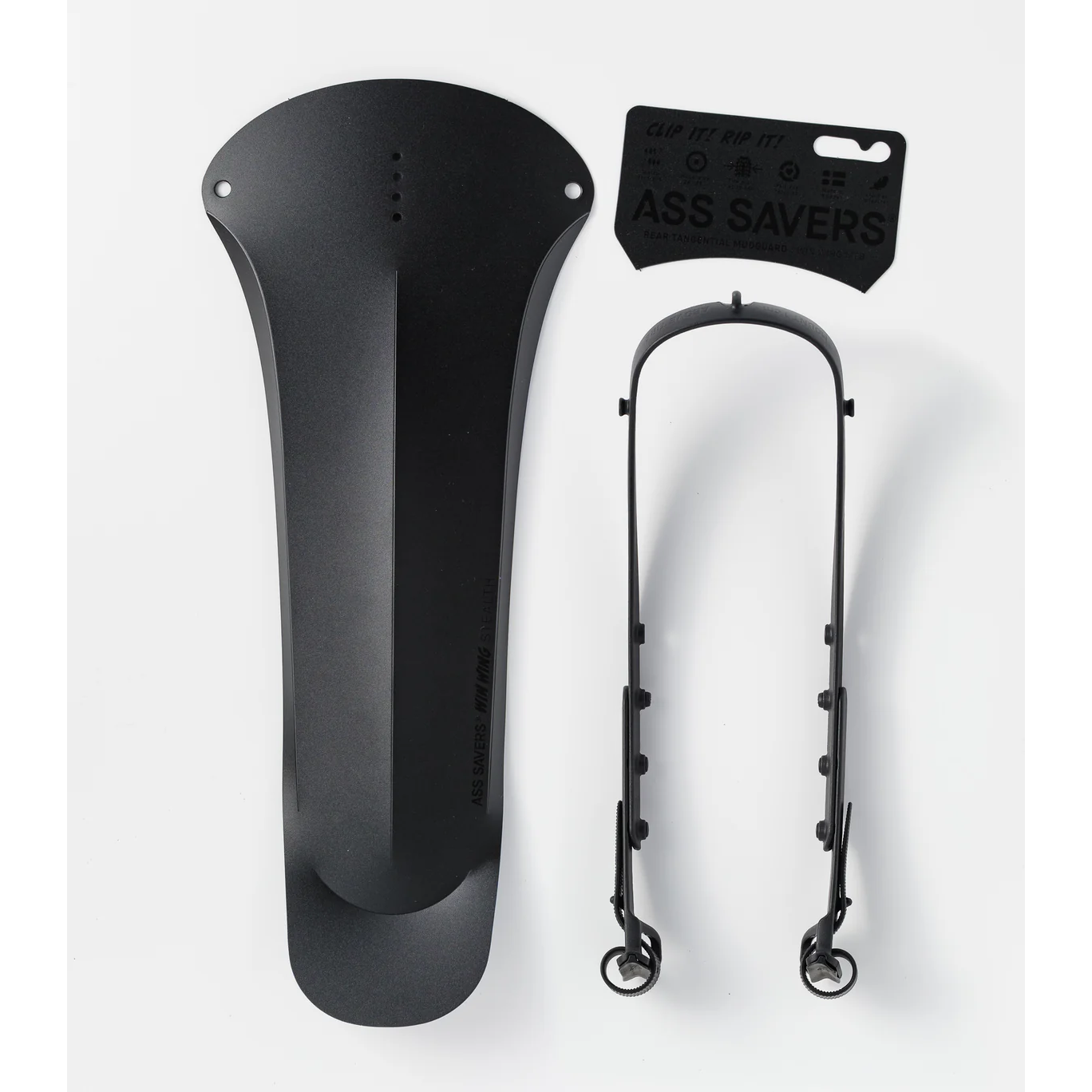 Ass Savers WMS-1 Win Wing MTB, Spritzschutz HR, stealth