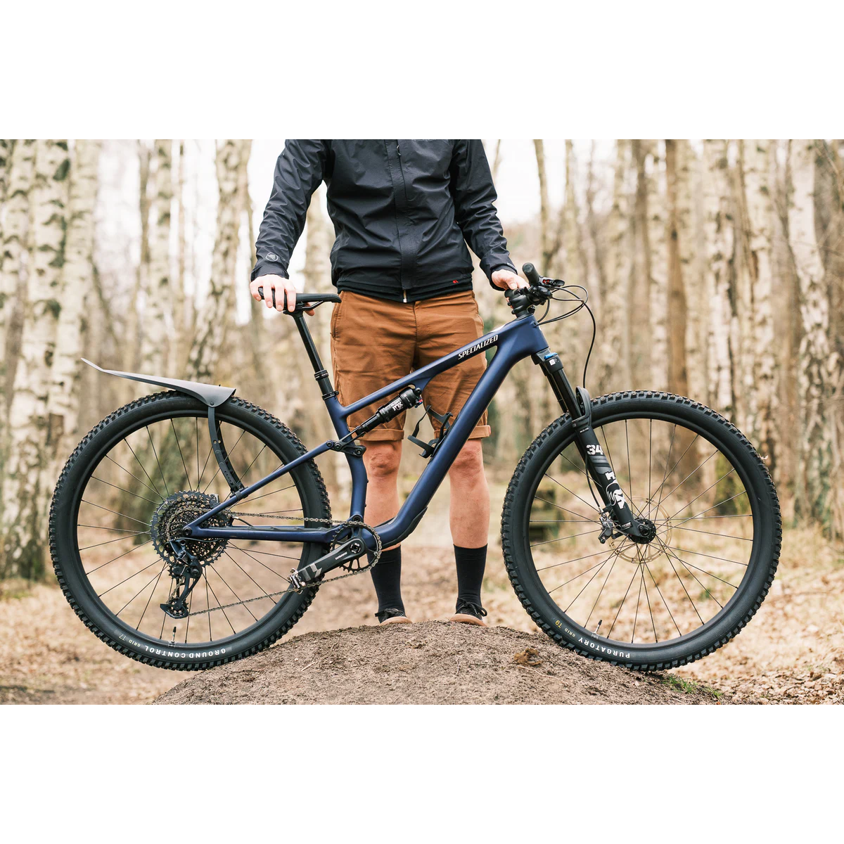 Ass Savers WMS-1 Win Wing MTB, Spritzschutz HR, stealth