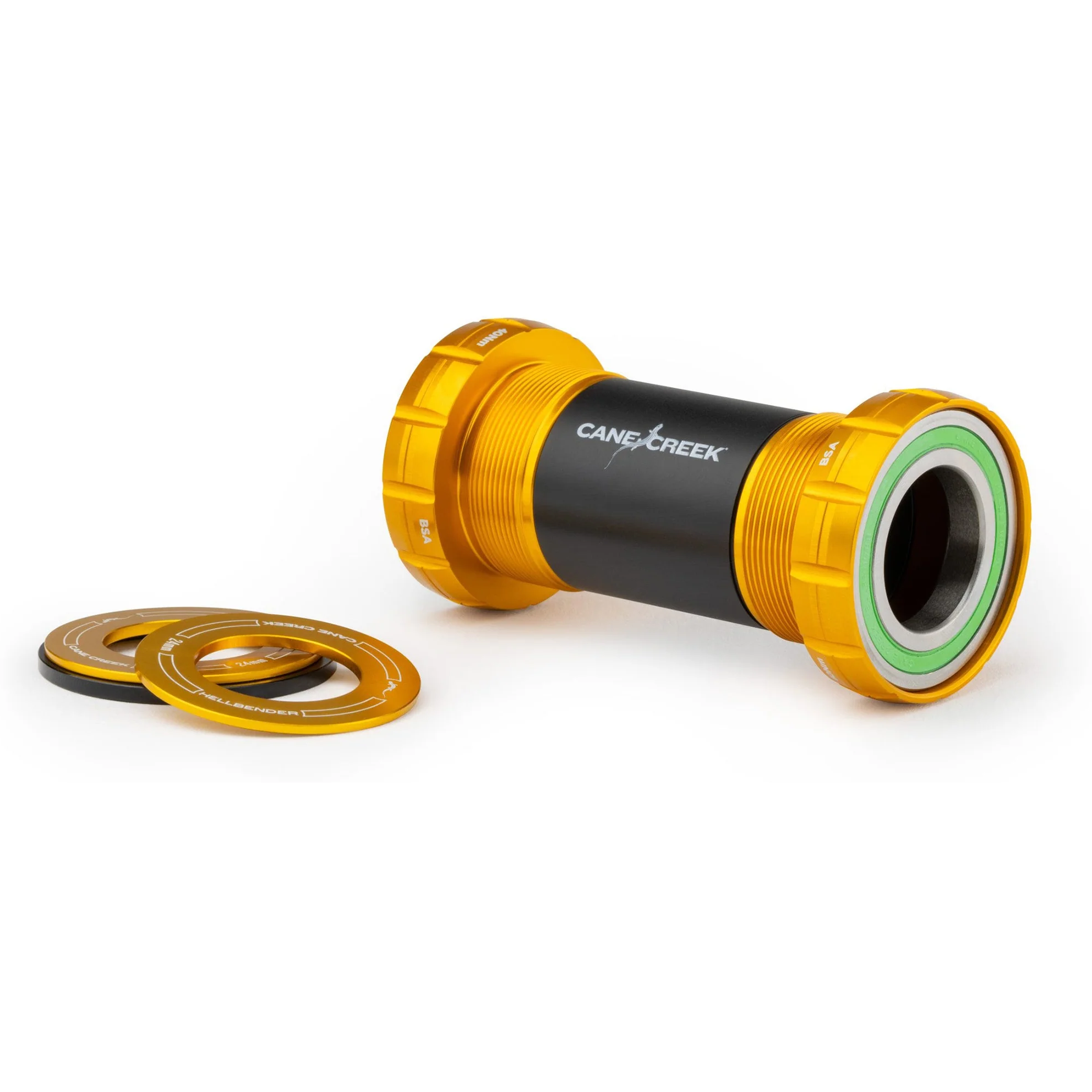 Cane Creek Hellbender 70 BSA30 Innenlager, Edelstahl, Thread Fit, Gold