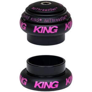 Chris King NoThreadSet Steuersatz, Edelstahl-Lager, 1 1/8", GripLock, Bold, EC34/28.6 | EC34/30, two tone black/punch