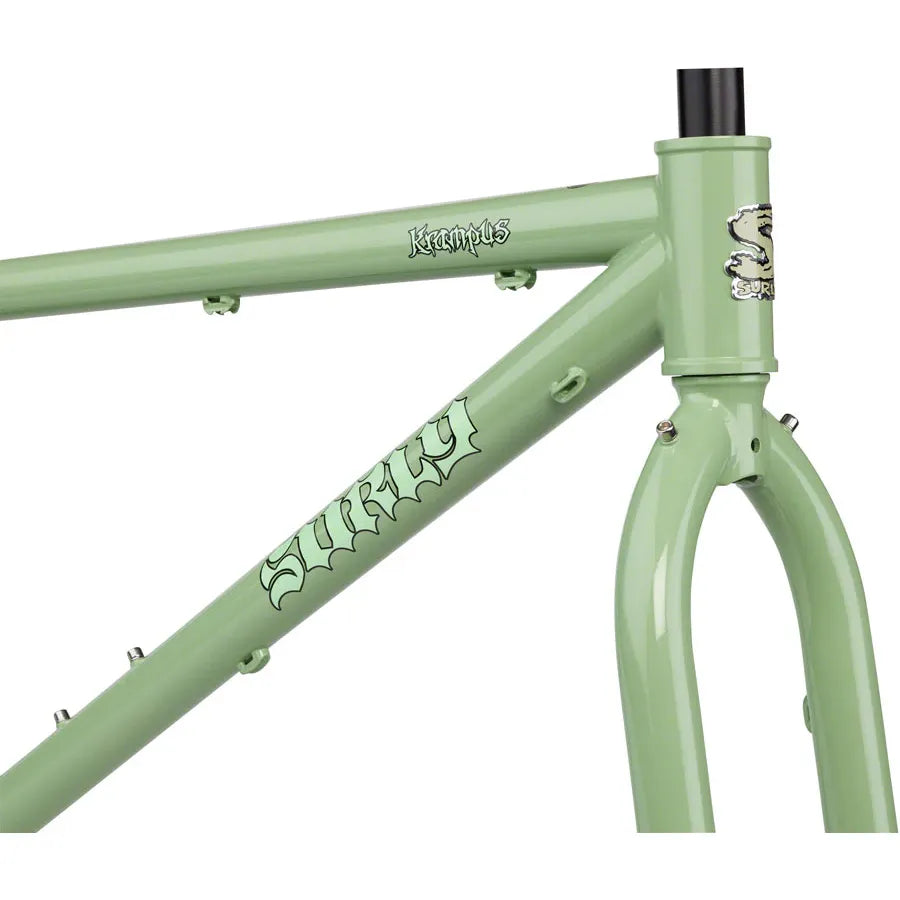 Surly Krampus Rahmenset – 4130 CroMoly Stahl Hardtail MTB Rahmen 29 Plus (Sage Green, Größe M)