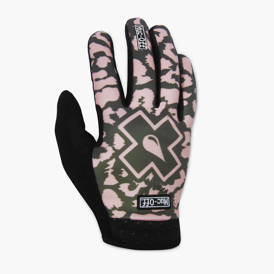 Muc-Off Muc Off MTB Gloves, Green / Pink Leopard