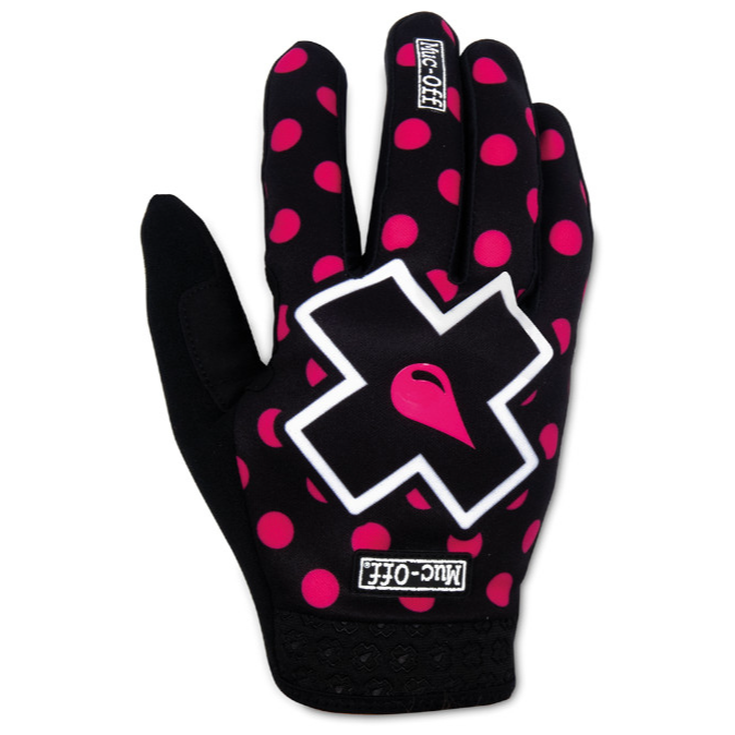 Muc-Off Muc Off MTB Gloves, Pink/Polka