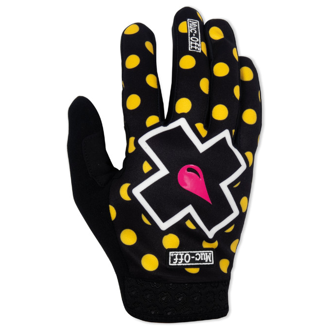 Muc-Off Muc Off MTB Gloves, Yellow/Polka