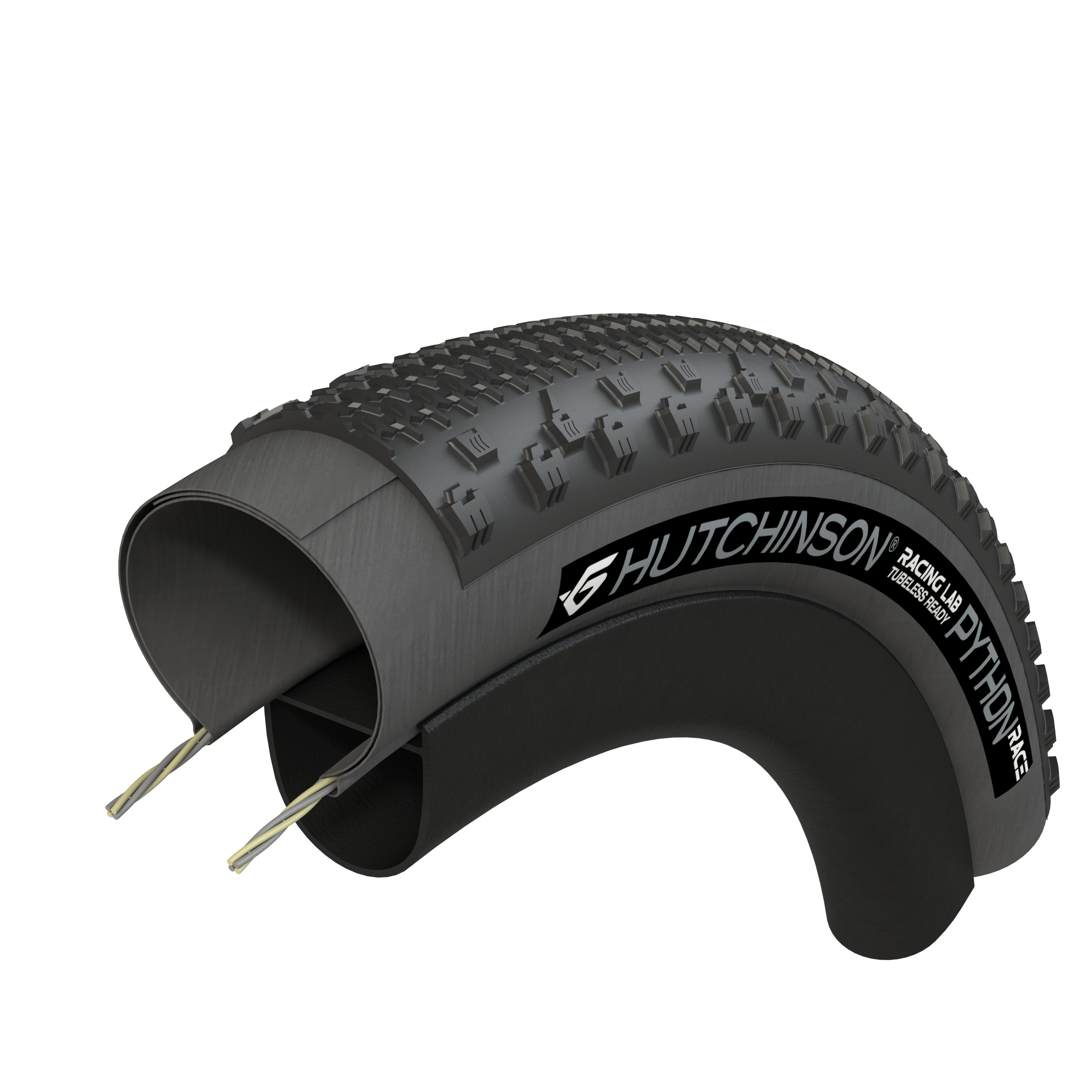 Hutchinson Python Race Reifen 29×2.4 (57-622) – Ultraleichter XC-Rennreifen mit Race Ripost XC Compound & Tubeless Ready