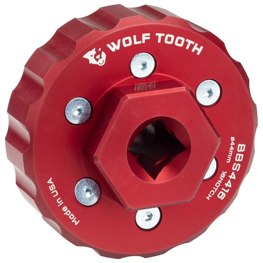 Wolf Tooth BB Socket Innenlagerschlüssel, 52mm, 12 Z., red