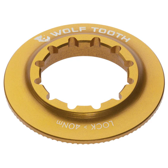 Wolf Tooth Centerlock Lockring, Internal Spline, gold