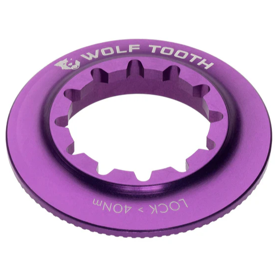Wolf Tooth Centerlock Lockring, Internal Spline, ultraviolet purple