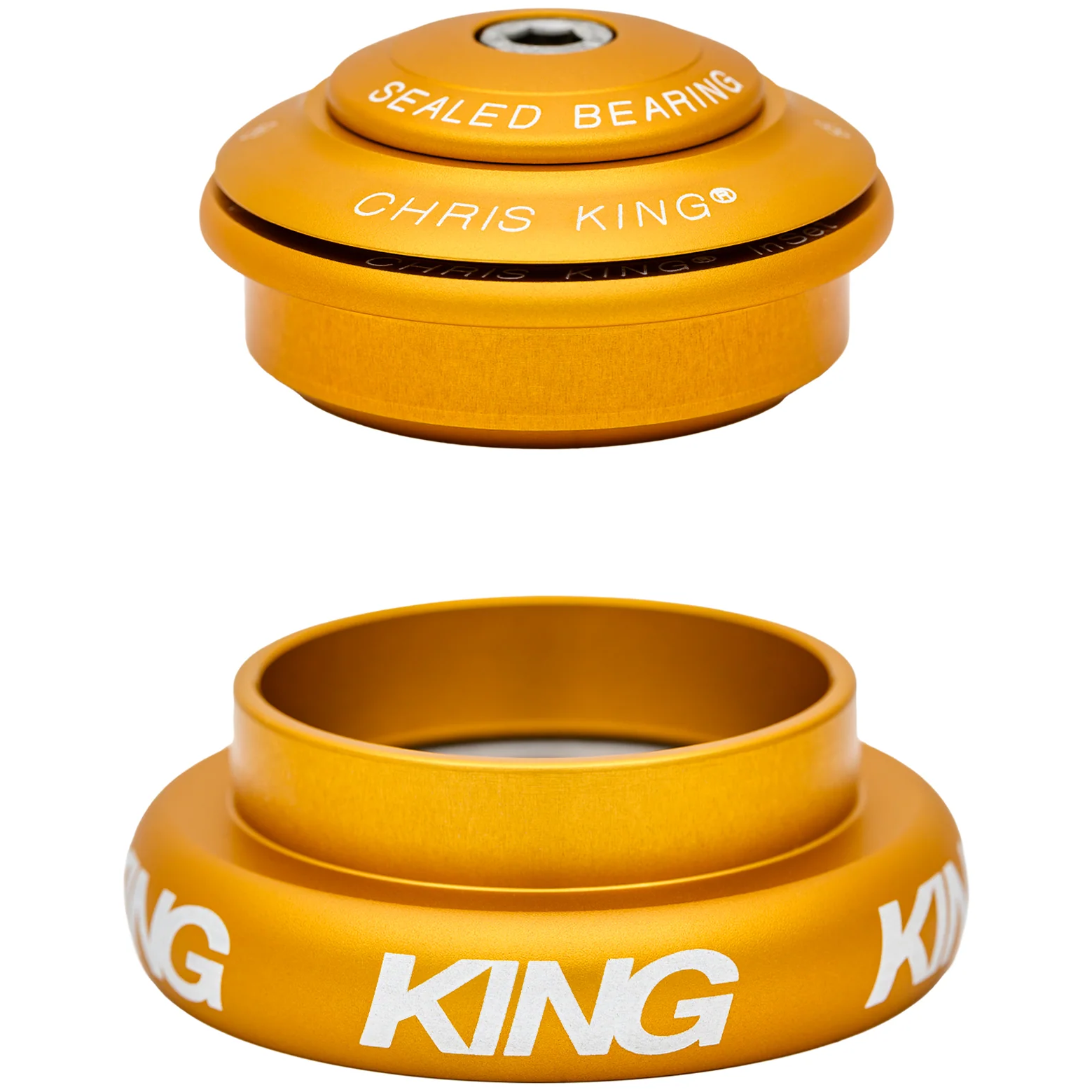 Chris King InSet I7 Mixed Tapered Steuersatz, Edelstahl-Lager, 1 1/8"-1.5", GripLock, ZS44/28.6 | EC44/40